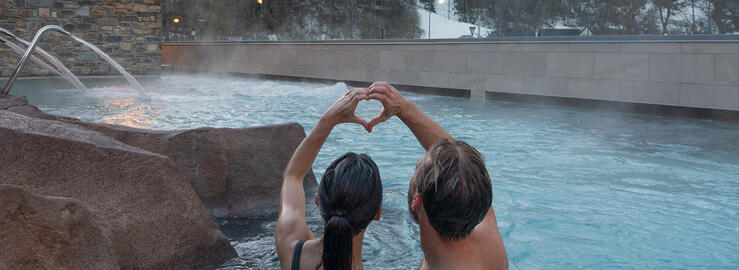 Piscine extérieure couple